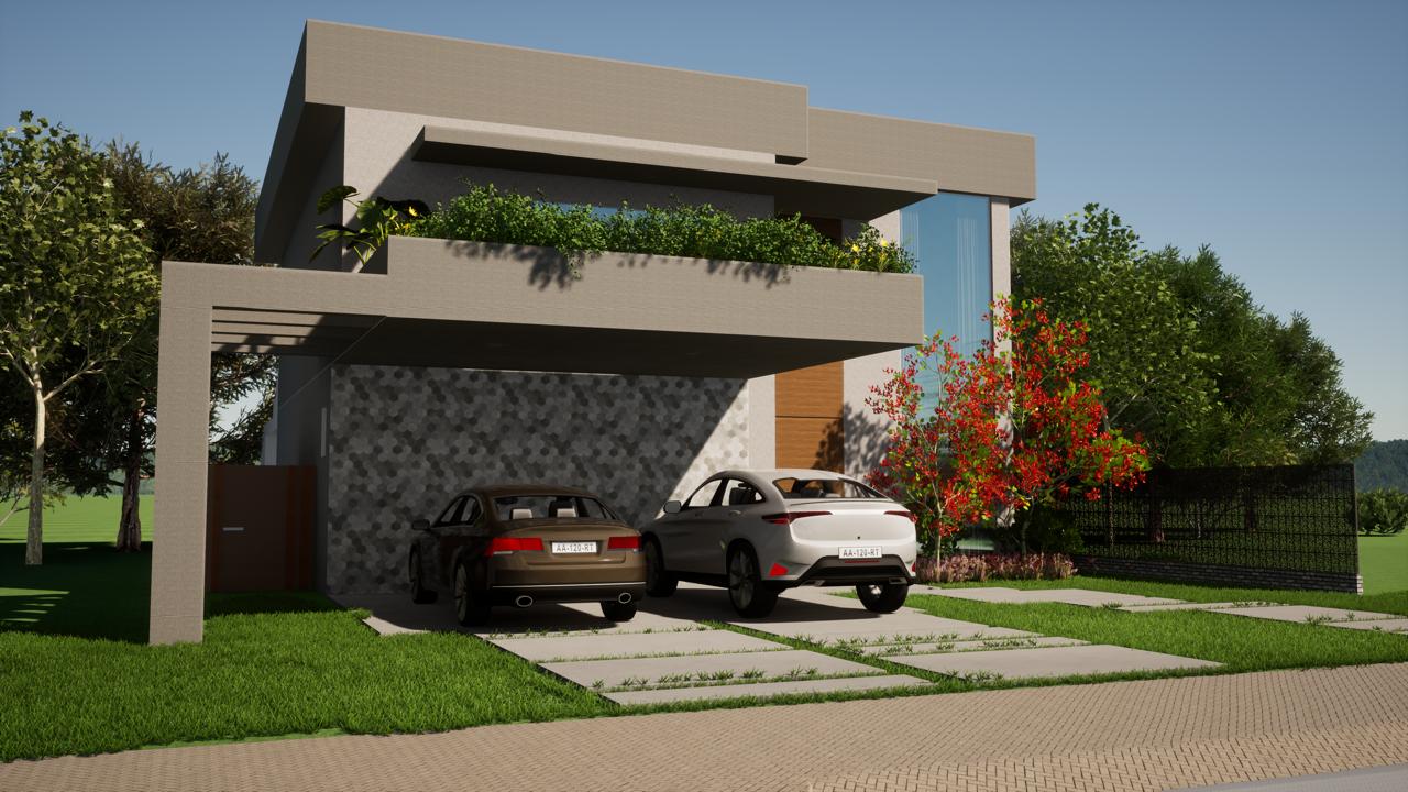 Projeto residencial — fachada moderna
